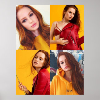 Madelaine Petsch Yellow Collage Poster