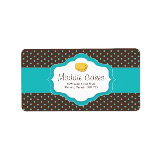 Madeleine Cookies Adresetiketten Etiket (Voorkant)