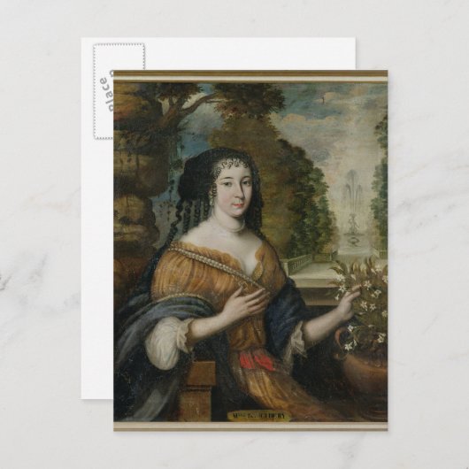 Madeleine de Scudery Briefkaart (Voorkant / Achterkant)