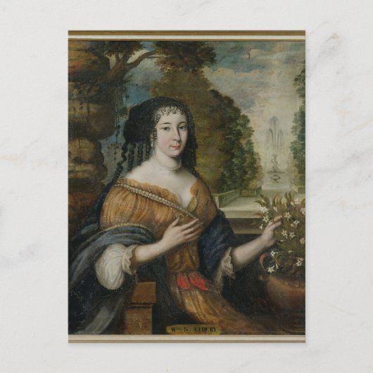 Madeleine de Scudery Briefkaart (Voorkant)