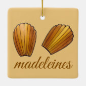 Madeleine French Pastry Chef Pâtisserie Cakes Keramisch Ornament (Achterkant)