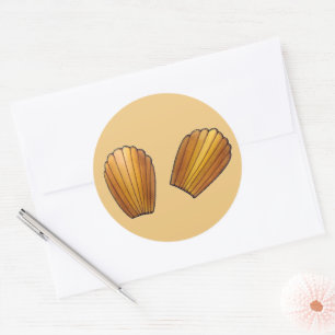 Madeleine French Pastry Chef Pâtisserie Cakes Ronde Sticker