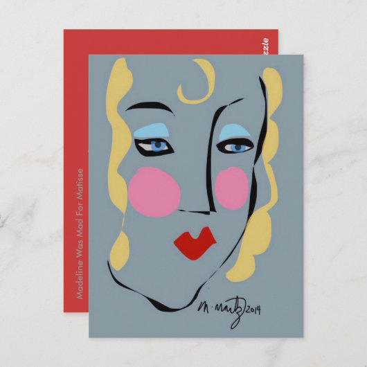 Madeleine is gek op Matisse Briefkaart (Voorkant / Achterkant)
