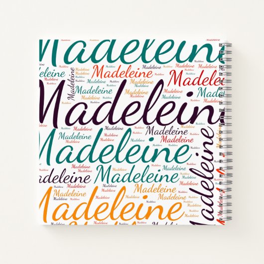 Madeleine Notitieboek (Achterkant)