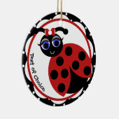 Madeleine Toon LadyBug Curves Keramisch Ornament (Rechts)
