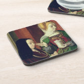 Madeleine van Bourgogne, voorgesteld door St. Mary Bier Onderzetter (Linkerzijde)