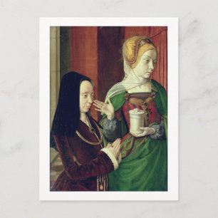 Madeleine van Bourgogne, voorgesteld door St. Mary Briefkaart