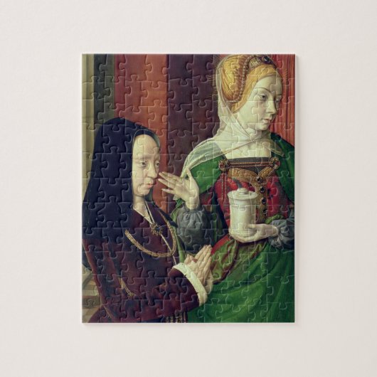 Madeleine van Bourgogne, voorgesteld door St. Mary Legpuzzel (Verticaal)