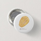 Madeleine waterverf ronde button 3,2 cm (Voorkant /achterkant)