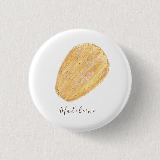 Madeleine waterverf ronde button 3,2 cm (Voorkant)