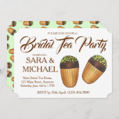 Madeleines Bridal Wedding Shower Tea Party Kaart (Voorkant / Achterkant)