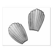 Madeleines French Food Pastry Cakes Pâtisserie Rubberstempel (Afrduk)