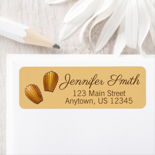 Madeleines French Pastry Chef Pâtisserie Bakery Etiket (Insitu)