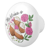 Madeleines Roze Pistache Koekjes Keramische Knop (Rechts)