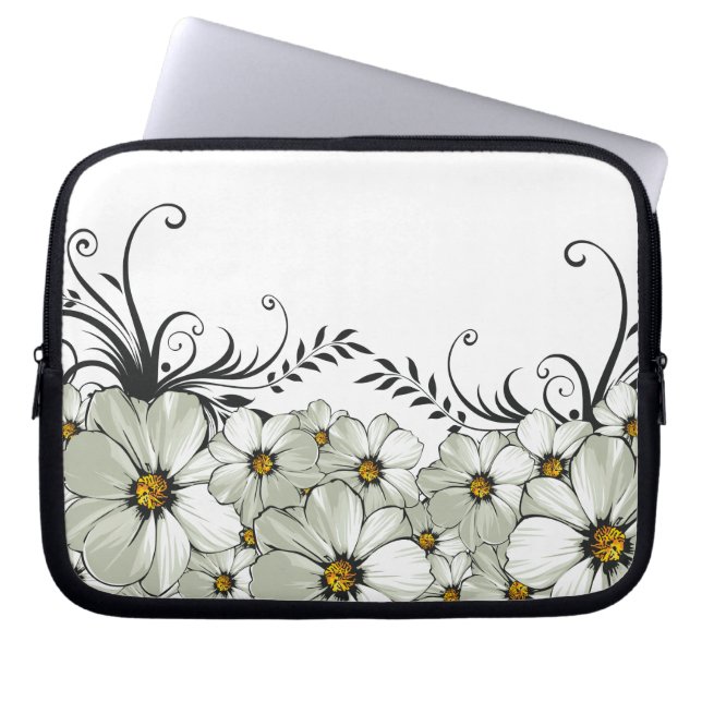 madelief ochtend laptop sleeve (Voorkant)