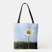 Madelief rechtop geisoleerd in de natuur. tote bag (Achterkant)