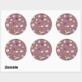 Madeliefje 3 ronde sticker (Vel)