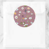 Madeliefje 3 ronde sticker (Tas)