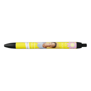 Madeliefje Beste Leraar Foto Helder Geel Zwarte Inkt Pen
