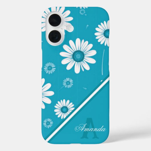 Madeliefje Bloeit: Minimalistisch Bloempatroon Case-Mate iPhone Case (Achterkant)