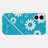 Madeliefje Bloeit: Minimalistisch Bloempatroon Case-Mate iPhone Case (Achterkant (horizontaal))