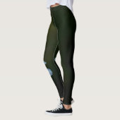 Madeliefje Bloem Donkergroen Leggings (Links)