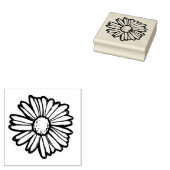 Madeliefje Bloem Illustratie                       Rubberstempel (Gestempeld)