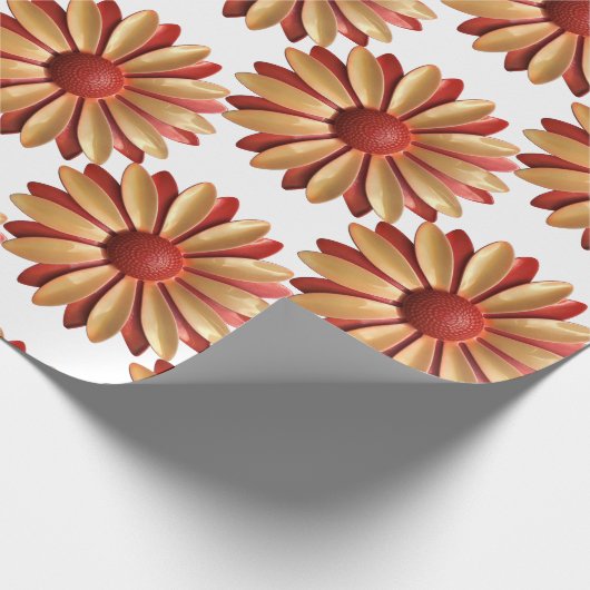 Madeliefje Bloem - Lente Zomer Tuin Bruiloft Bloem Cadeaupapier (Hoek)