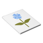 Madeliefje Bloem Mooie Blauwe Notitieblok (Schuin)