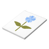 Madeliefje Bloem Mooie Blauwe Notitieblok (Linkerzijde)