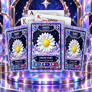 Madeliefje Bloem, Regenboog Folie Kunst Pokerkaarten