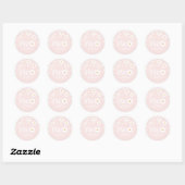 Madeliefje bloemige 2e verjaardag ronde sticker (Vel)