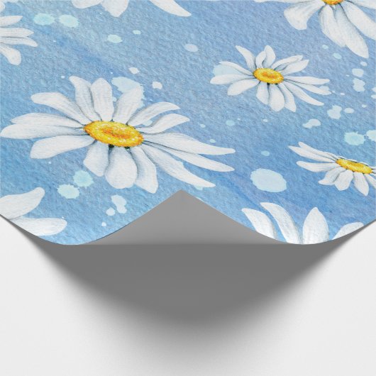 madeliefje cadeaupapier (Hoek)