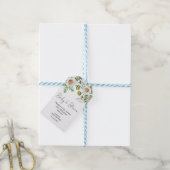 Madeliefje Dank je baby shower cadeau labels Cadeaulabel (Met Touw)
