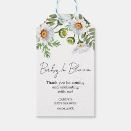 Madeliefje Dank je baby shower cadeau labels Cadeaulabel