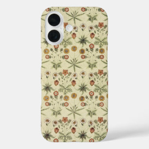 Madeliefje door William Morris, Vintage Victoriaan iPhone 16 Hoesje