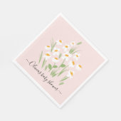 madeliefje elegant mooi baby shower servet (Hoek)