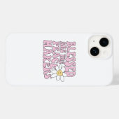 Madeliefje en vredestichters slogan Case-Mate iPhone case (Achterkant (horizontaal))