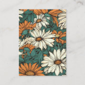  madeliefje, gouden rand modern visitekaartje (Achterkant)