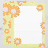 Madeliefje Groen Oranje (Voorkant / Achterkant)