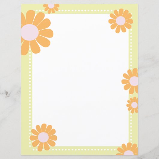 Madeliefje Groen Oranje (Voorkant)