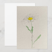 madeliefje kaart (Voorkant / Achterkant)