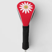 Madeliefje met initiële rood golfheadcover (Voorkant)