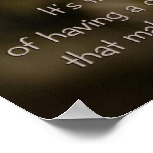 Madeliefje met Inspirerende Citaten Poster (Hoek)