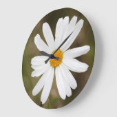 Madeliefje met regendruppel wandklok (Hoek)