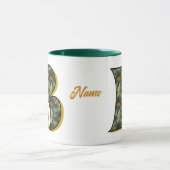 Madeliefje Monogram Initiaal B Gepersonaliseerd Mok (Midden)
