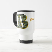 Madeliefje Monogram Initiaal B Gepersonaliseerd Reisbeker (Voorkant links)