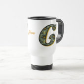 Madeliefje Monogram Initiaal C Gepersonaliseerd Reisbeker (Voorkant rechts)