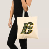 Madeliefje Monogram Initiaal E Tote Bag (Voorkant (product))