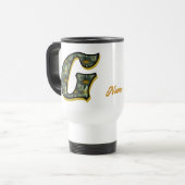 Madeliefje Monogram Initiaal G Gepersonaliseerd Reisbeker (Voorkant links)